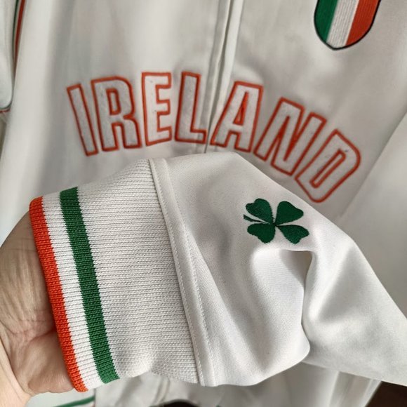 S⚽Umbro Ireland Soccer Football Full-Zip Track Jacket White - Picture 6 of 9